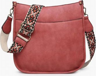 Jen & Co. Womens Kate Crossbody Bag In Merlot