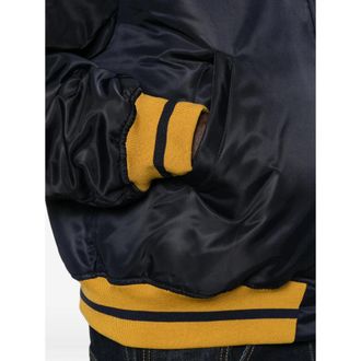 Rhude Striped Collar Nylon Jacket - Navy