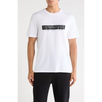 DKNY Fordham Graphic Print T-Shirt in White at Nordstrom Rack, Size X-Large