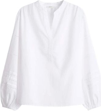 OPUS Dames, Blouses & Shirts, Wit, Maat: 2XL Denim