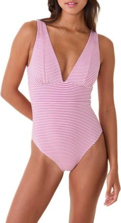 Andie Swim The Mykonos One-Piece Swimsuit in Bloom at Nordstrom, Size Large