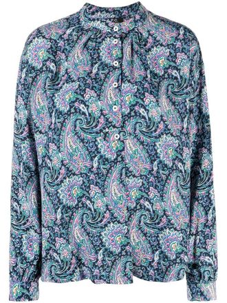 A.P.C. paisley-print blouse - Blue