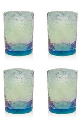 Zodax Set of 4 Aperitivo Rock Glasses in Blue at Nordstrom Rack