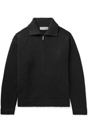 The Elder Statesman Cashmere Zip-Up Sweater