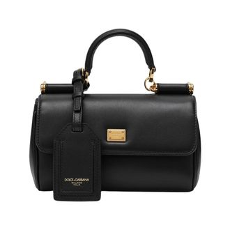 Dolce & Gabbana Dames, Tassen, Zwart, Maat: ONE Size Katoen