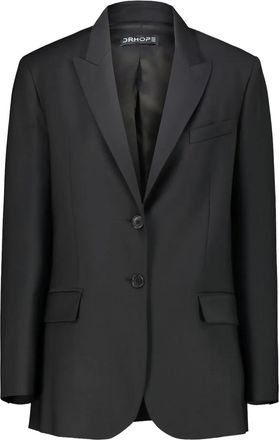 DRHOPE Blazer due bottoni in lana - Nero