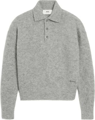 Ami Polo a maniche lunghe Ami - Grigio