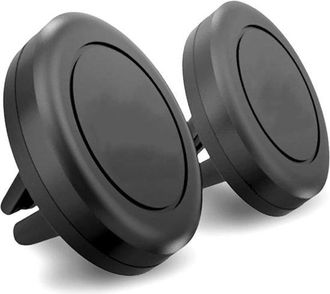 No Brand Soporte Para Tel&eacute;fono Para Rejilla De Ventilaci&oacute;n Del Coche - Paquete De 2 Soportes Universales Para Rejilla De Ventilaci&oacute;n Del Coche - Soporte Magn&eacute;t