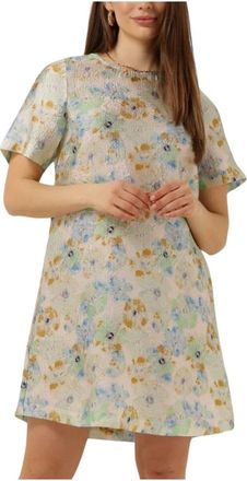 Envii Creatieve Mini Jurk AOP 7063 - Dames - Korte kleedjes - Veelkleurig - XS - Polyester - Kleedjes
