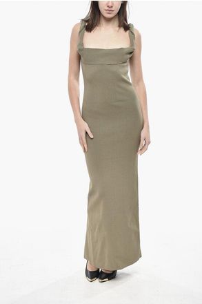 Jacquemus Sheath Knit Dress With Ring Neckline size 42