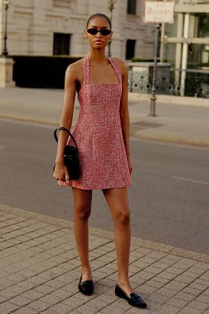 Bardot Nevelle Halter Mini Dress