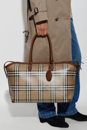 Burberry Bag With Logo, Womens, Beige