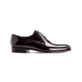 Moreschi Derby in Vitello - Heren - Nette schoenen - Zwart - 40 1/2 EU - Leer - Schoenen