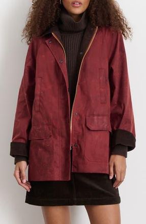 Alex Mill Madison Waxed Cotton Jacket in Red at Nordstrom Rack, Size X-Large