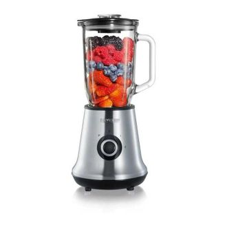Severin Sm3734 Licuadora, Recipiente De Vidrio Extra&iacute;ble De 1l, 2 Velocidades + Funci&oacute;n Pulso, 22 000 Vueltas/min, Sistema De Almacenamiento De Cable, Inox / 