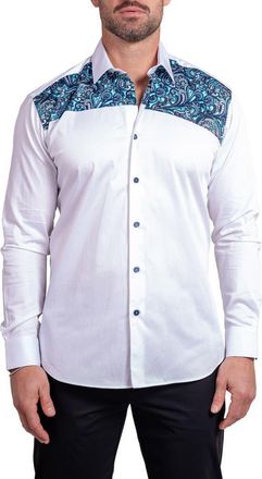 Maceoo Blacklabel Ascension0070 White Button-Up Shirt at Nordstrom, Size 4