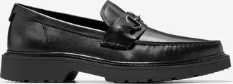 Cole Haan Mens Broome Grand Lug Sole Bit Loafers - Black Size 10.5