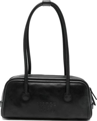 Marge Sherwood Soft Baguette Bag - Dames - Schoudertassen - Zwart - ONE Size - Leer - Tassen