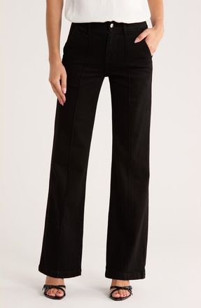 SIMKHAI Ansel High Waist Wide Leg Pants in Black at Nordstrom Rack, Size 30