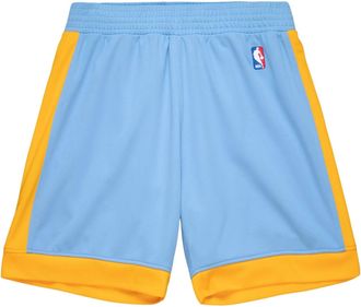 Mitchell & Ness NBA Authentic Los Angeles Lakers 2001-02 Shorts Light Blue Yellow ASHR1123-LAL01PPPCLBL