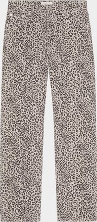 Rails Topanga Cheetah-Print Straight-Leg Jeans