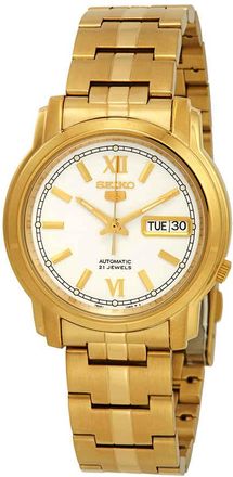Seiko Series 5 Automatic White Dial Mens Watch SNKK84