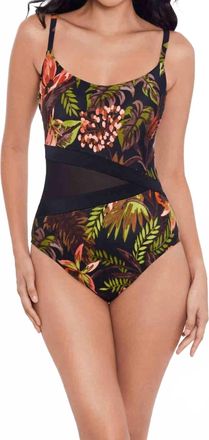 Miraclesuit Womens Botanico Lyra One Piece In Black