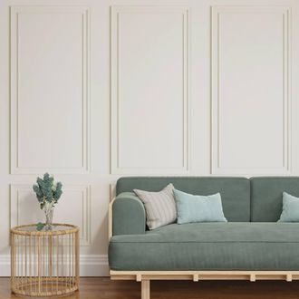 Superfresco Easy Stately Panel Pure Print To Order 3m x 2.8m Mural in Green