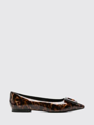 Roger Vivier Gommettine Ballerina Flats in Patent Leather with Tortoiseshell Pattern