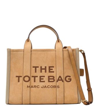 Marc Jacobs Beige The Suede Medium Tote