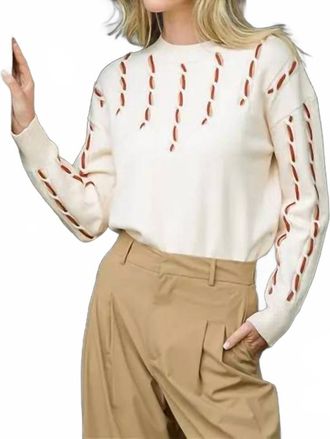 THML Clothing Chateau Charm Sweater In Cream