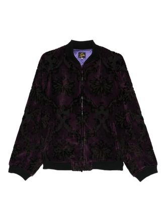 Needles floral bomber jacket - Purple