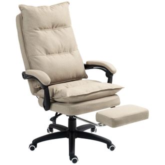 Vinsetto Silla de oficina 70x62x130 cm beige