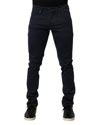 Siviglia Siviglia Mid Waist Cotton Skinny blue Men Trouser Mens Jeans