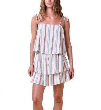 Cleobella Lenore Mini Skirt In Ivory Multi