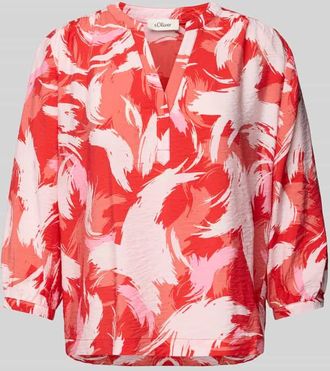 s.Oliver Red Label Regular Fit Blusentop aus Viskose-Mix in Rot, Gr&ouml;&szlig;e 38