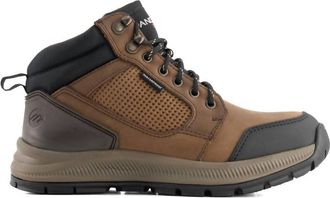 Andrea Mens Durable Leather Boots In Brown