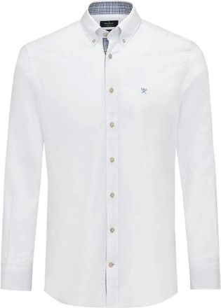 Hackett Camicia Slim Fit M&eacute;lange - - Shirts - Uomo - Bianco - L