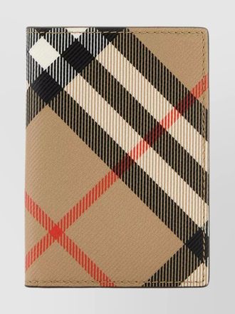 Burberry check canvas card holder