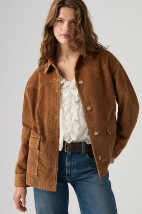 Levi's Corduroy Demi Shacket - Mujer - XS - Marr&oacute;n / Foxtrot Brown