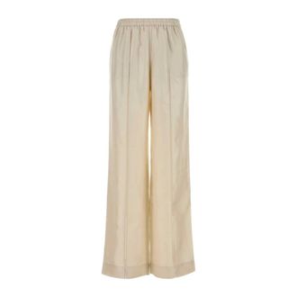 Loulou Studio Wide Trousers, female, White, Size: S Lars Wide-Leg Pant