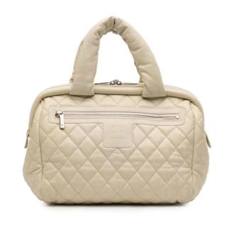 Chanel Pre-owned Handbags, female, White, Size: ONE SIZE Pre-owned Leather Handbag
