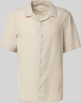 Calvin Klein Regular Fit Freizeithemd aus Leinen-Baumwoll-Mix in Beige, Gr&ouml;&szlig;e S