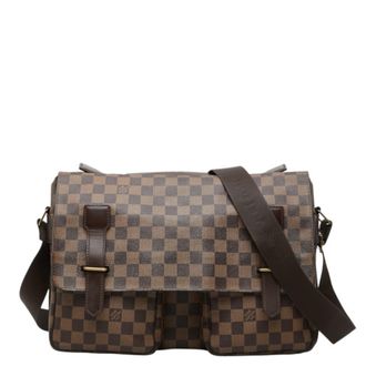 Louis Vuitton Brown Pvc Leather Handbag Shoulder Bag (Pre-Owned)