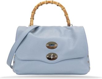 Zanellato Handbags - Dames - Handtassen - Blauw - ONE Size - Leer - Tassen