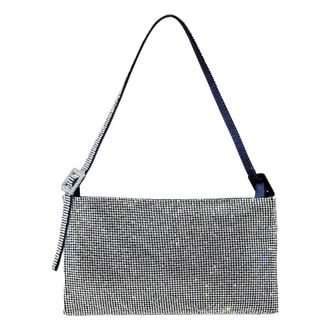 Benedetta Bruzziches Your Best Friend La Grande Bag - Lady - Dames - Schoudertassen - Grijs - ONE Size - Satijn - Tassen