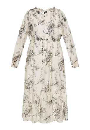 Dreimaster Dreimaster Jurk Dames zwart en wit