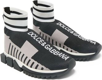 Dolce & Gabbana Sorrento sneakers met logo - Zwart