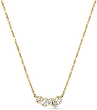 Bony Levy 18K Gold Monaco Diamond Bezel Pendant Necklace in 18K Yellow Gold/Diamond at Nordstrom