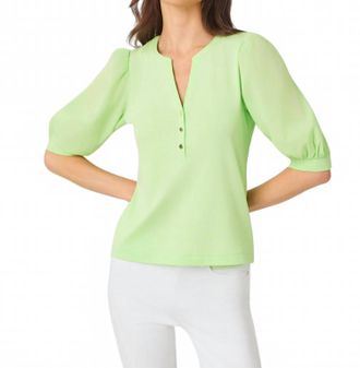 Lilly Pulitzer Ronson Knit Top In Pistachio Macaron